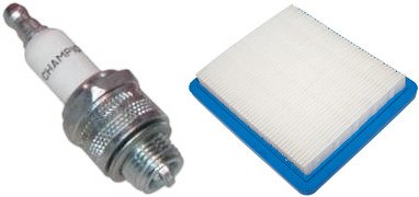 N2 Air Filter & Spark Plug Combo Replaces Briggs and Stratton 491588S, Champion RJ19LM, J19LM, 796112, 796112S, 802592S, J19LM