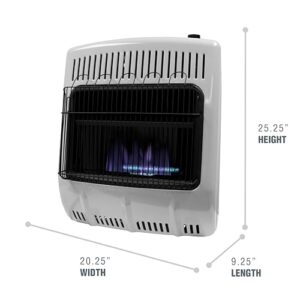 Mr. Heater Vent Free 20,000 British Thermal Unit Radiant Propane Heater with Thermostat and Automatic Low Oxygen Shut Off for Indoor Use, White