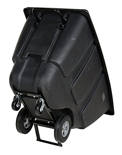 Vestil TDT-50-LD-BLACK Plastic Light Duty Tilt Truck 1/2 Cubic Yard 450 Lb. Capacity Black