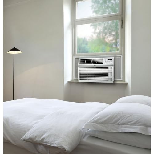 LG 18,000 BTU Window Air Conditioner, 230/208V, Cools 1,000 Sq.Ft. (25' x 40' Room Size), Quiet Operation, Electronic Control with Remote, 3 Cooling & Fan Speeds, Auto Restart, White