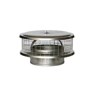 8” stainless steel weathershield chimney cap wsa for solid pack chimney pipe