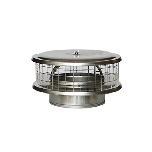 8” Stainless Steel WeatherShield Chimney Cap WSA for Solid Pack Chimney Pipe