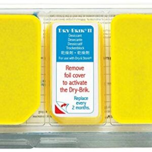 Dry-Brik® II Desiccant Blocks - 3 Blocks (1 Pack of 3 Blocks)| Replacement Moisture Absorbing Block for the Global II and Zephyr by Dry & Store | Hearing Device Dehumidifiers