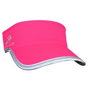 headsweats womens lightweight performance running reflective visor, neon orange