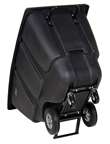 Vestil TDT-50-LD-BLACK Plastic Light Duty Tilt Truck 1/2 Cubic Yard 450 Lb. Capacity Black