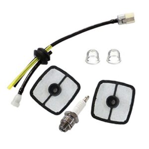 aisen pack of repower kit with air filter spark plug primer bulb for echo hc-152 hedge trimmer