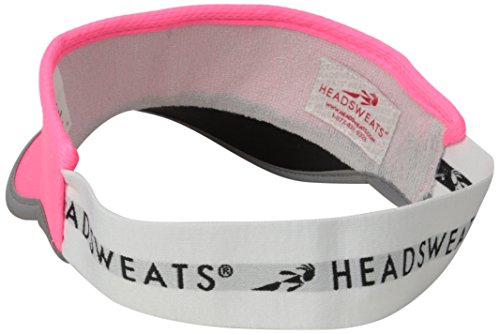 Headsweats Womens Lightweight Performance Running Reflective Visor, Neon Orange