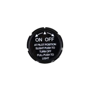 hpc fire replacement black pilot control knob (111)