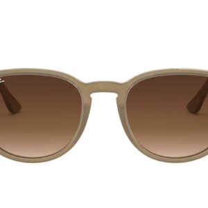 Ray-Ban RB4259 Round Sunglasses, Opal Beige/Brown Gradient, 51 mm