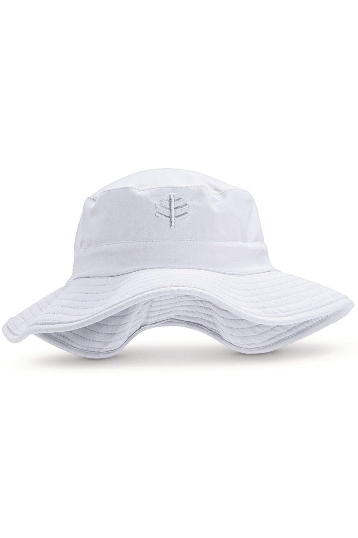 Coolibar UPF 50+ Women's Brittany Beach Hat - Sun Protective (One Size- White)