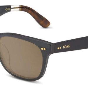 TOMS unisex adult Beachmaster Sunglasses, Matte Black, 55 mm US