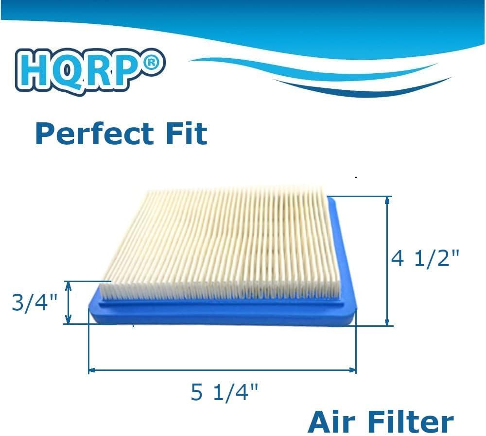 HQRP 2-Pack Filter Cartridge 491588S w/Pre-Filter compatible with Briggs & Stratton 3.5-6.75 HP Quantum Engines 625-1575 Series 625 650 675 625e 675e 675ex 725e 725ex Series Lawn Mower Engines