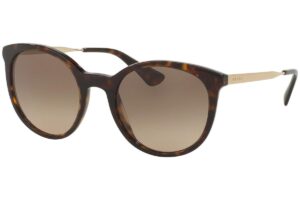 prada pr 17ss women's sunglasses havana/brown gradient 53