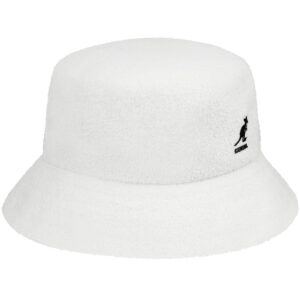 Kangol Bermuda Bucket Hat for Men and Women, Fun Bucket Hat, White, X-Large