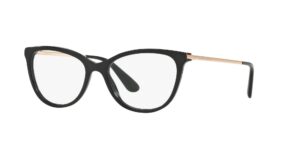 dolce & gabanna dg3258-501 eyeglasses frame black w/demo lens 54mm