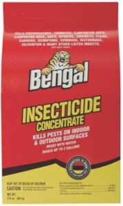 bengal insecticide concentrate, indoor and outdoor insect killer, makes 2 gallons, 2 oz. liquid concentrate