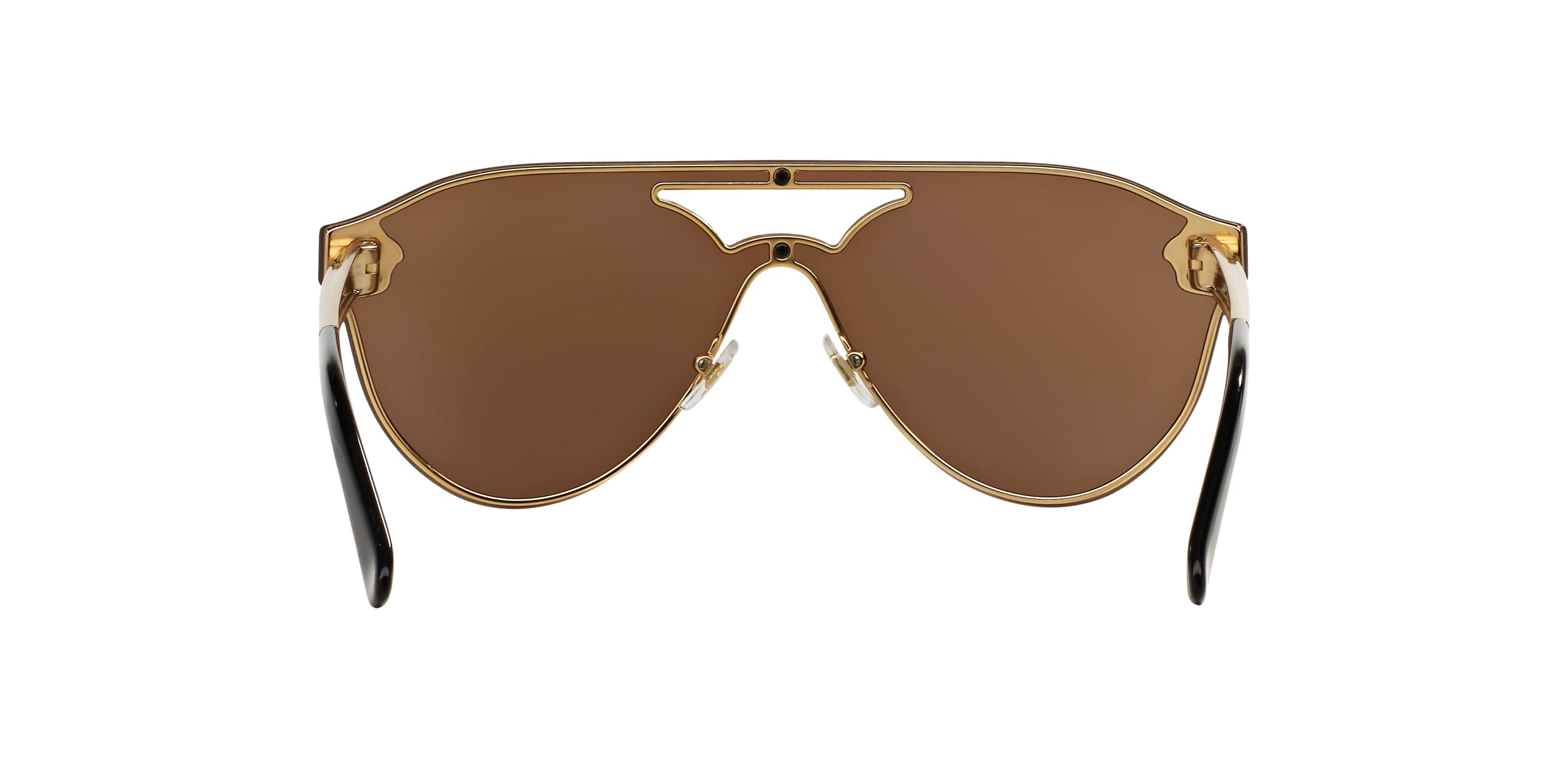 Versace Woman Sunglasses Gold Frame, Brown Mirror Bronze Lenses, 0MM