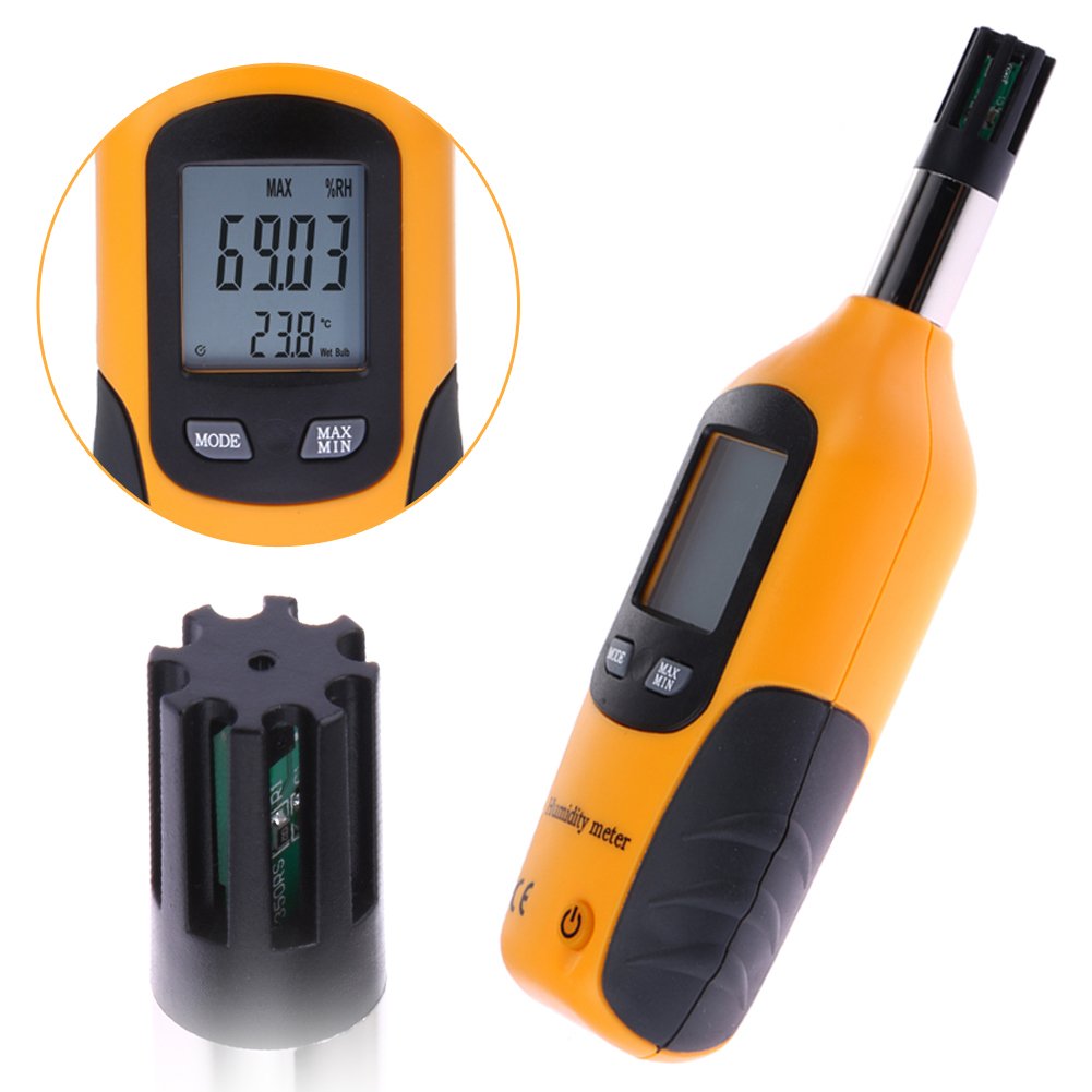 Mengshen® Digital Temperature and Humidity Meter - with Dew Point and Wet Bulb Temperature - Battery Included, M86