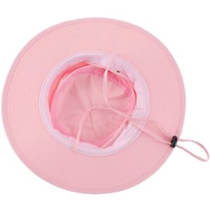 Home Prefer Womens Sun Hat Lightweight Mesh Bucket Hat UPF50+ Wide Brim Sun Protection Caps Pink