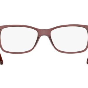 Ray-Ban RX5228 Square Prescription Eyeglass Frames, Opal Brown/Demo Lens, 55 mm