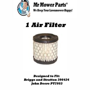 Mr Mower Parts Air Filter 396424S, 396424, 271466, 270979, 100214, LG396424, LG396424S, PT7953 for Briggs & Stratton