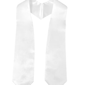 MyGradDay Unisex Plain Graduation Stole for Kinergarten and Elementary School Length 50'',12 Colors