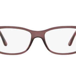 Ray-Ban RX5228 Square Prescription Eyeglass Frames, Opal Brown/Demo Lens, 55 mm