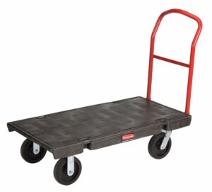 rubbermaid plastic deck platform truck 36 x 24 2000 lb. capacity