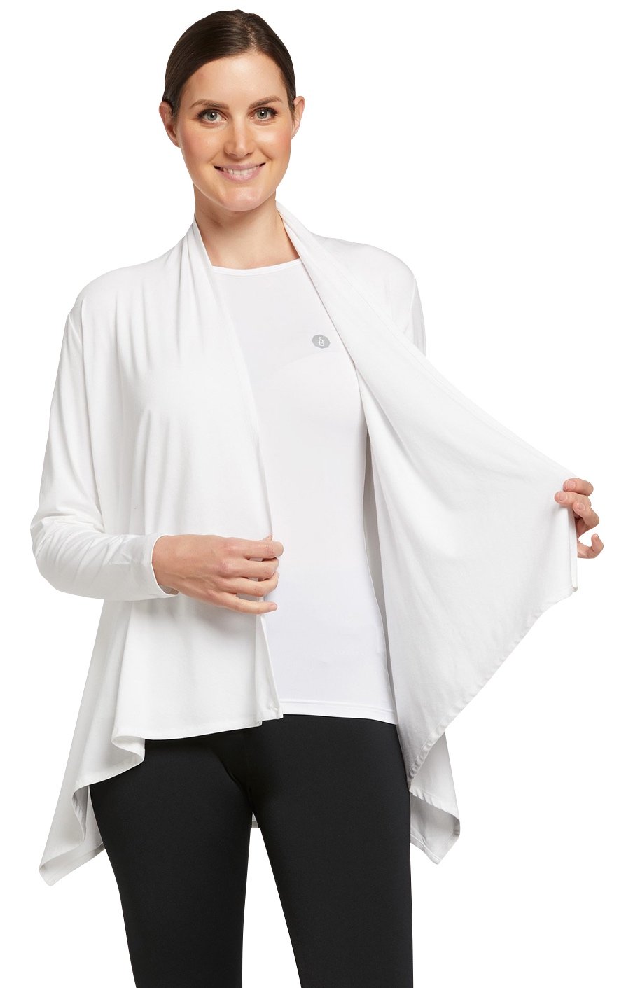 Solbari UPF 50+ Sun Protective Luxe Sun Wrap – Small/Medium, White