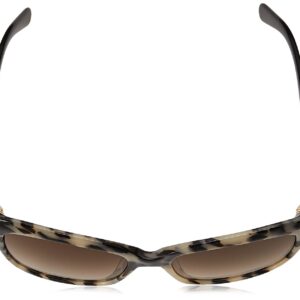 Kate Spade New York Women's Johanna Rectangular Sunglasses, Havana Black, 27 mm