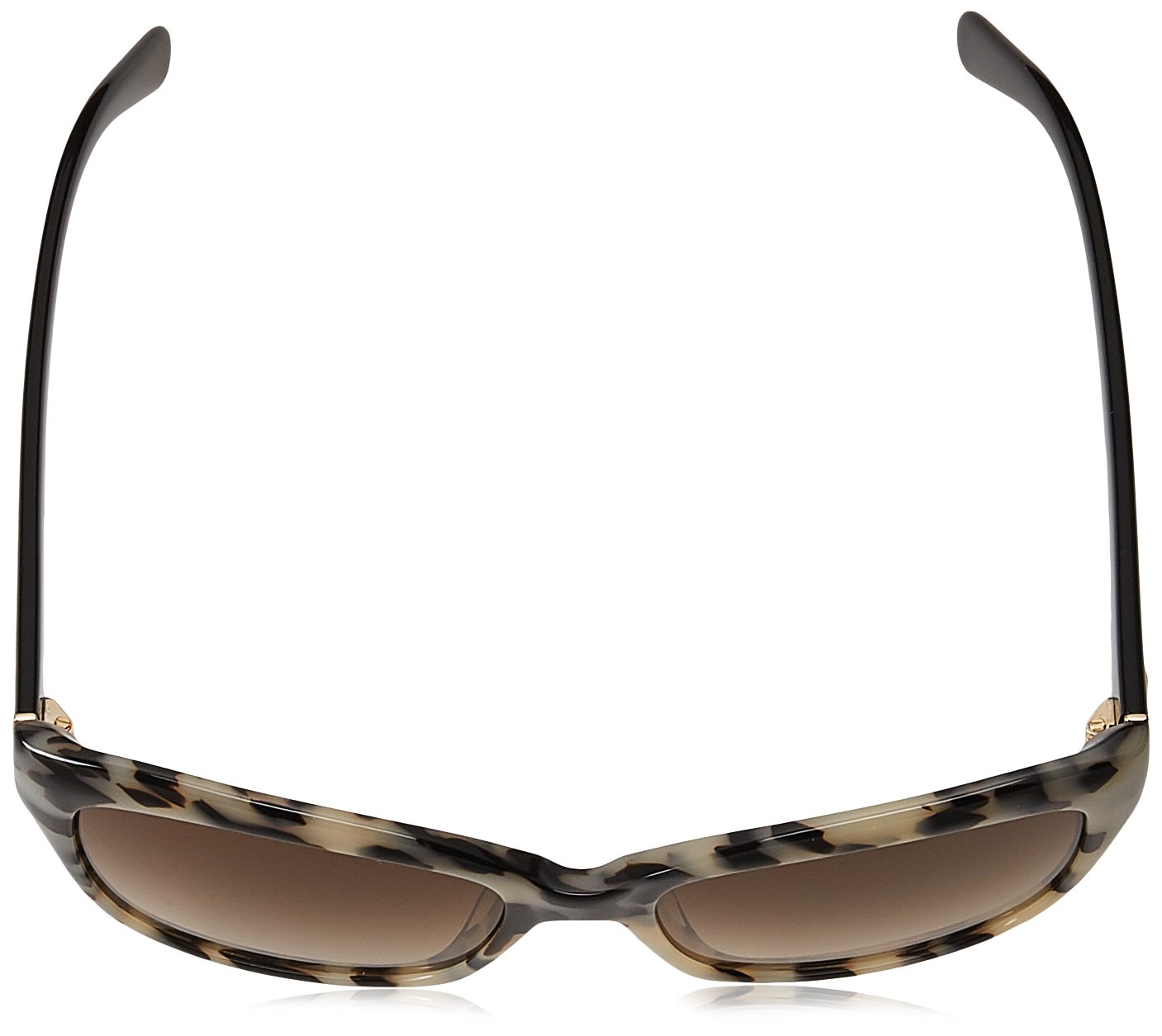 Kate Spade New York Women's Johanna Rectangular Sunglasses, Havana Black, 27 mm