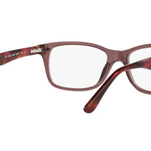 Ray-Ban RX5228 Square Prescription Eyeglass Frames, Opal Brown/Demo Lens, 55 mm