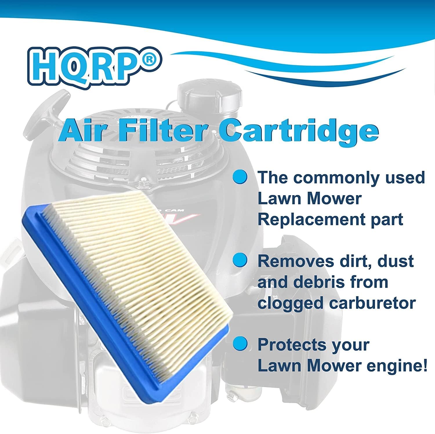 HQRP 2-pack Filter Cartridge w/Pre-Filter compatible with Toro 20062 20064 20065 20066 20067 20068 20090 20090C 20091 20091C 20092 20092C 20093 20093C 20095 20095C series Lawn Mower