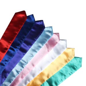 MyGradDay Unisex Plain Graduation Stole for Kinergarten and Elementary School Length 50'',12 Colors