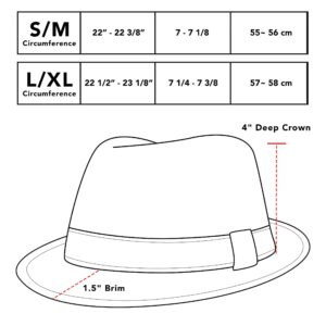 The Hat Depot Light Weight Classic Soft Cool Mesh Crushable Fedora hat (L/XL, White)