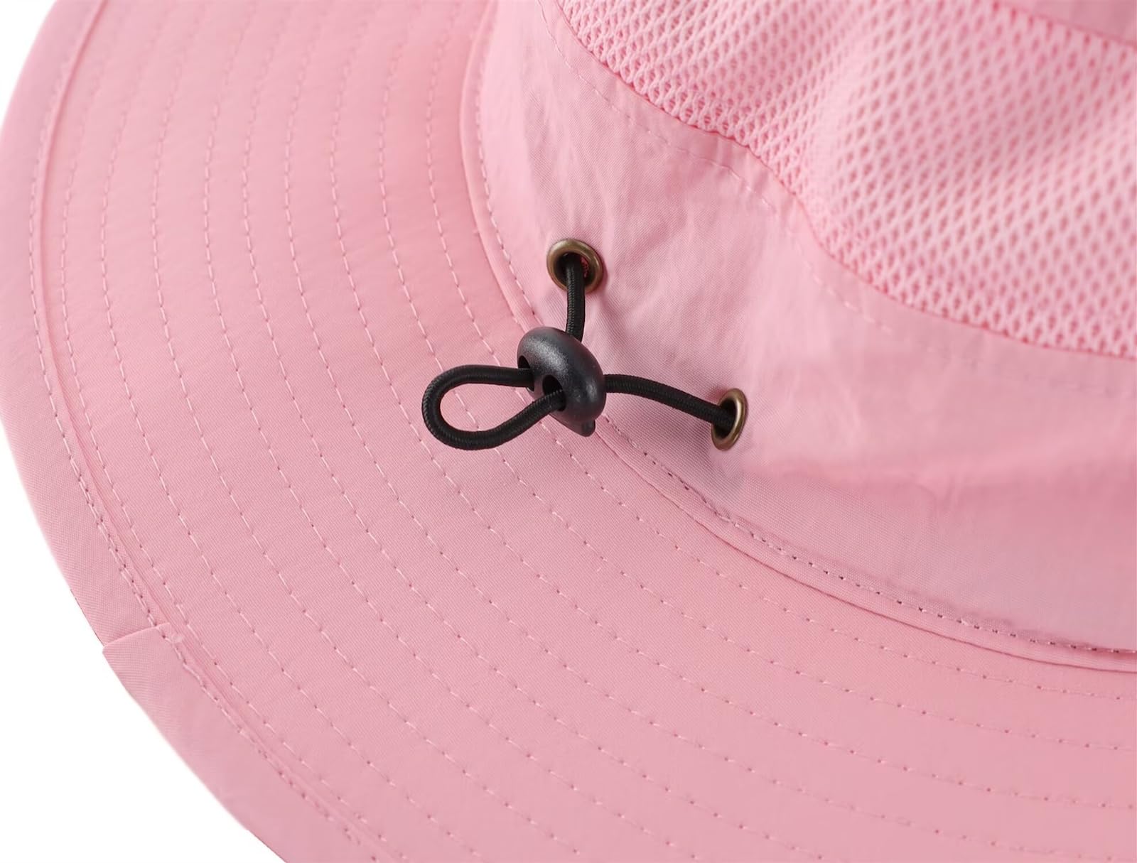 Home Prefer Womens Sun Hat Lightweight Mesh Bucket Hat UPF50+ Wide Brim Sun Protection Caps Pink