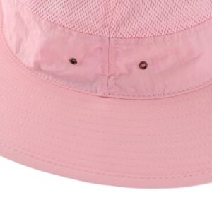 Home Prefer Womens Sun Hat Lightweight Mesh Bucket Hat UPF50+ Wide Brim Sun Protection Caps Pink