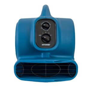 XPOWER P-260NT Freshen Aire Scented Air Mover Scent Diffusing Fan + Ionizer for Immediate Scenting, Cooling, Ventilating, & Drying of Large Areas Blue