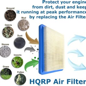 HQRP 2-Pack Filter with Pre-Filter compatible with Husqvarna 917.375810, 917.375820, 917.375830, 917.375840 917.375350, 917.375361, 917.375363, 917.375940, 917.375950 Lawn Mower Engine