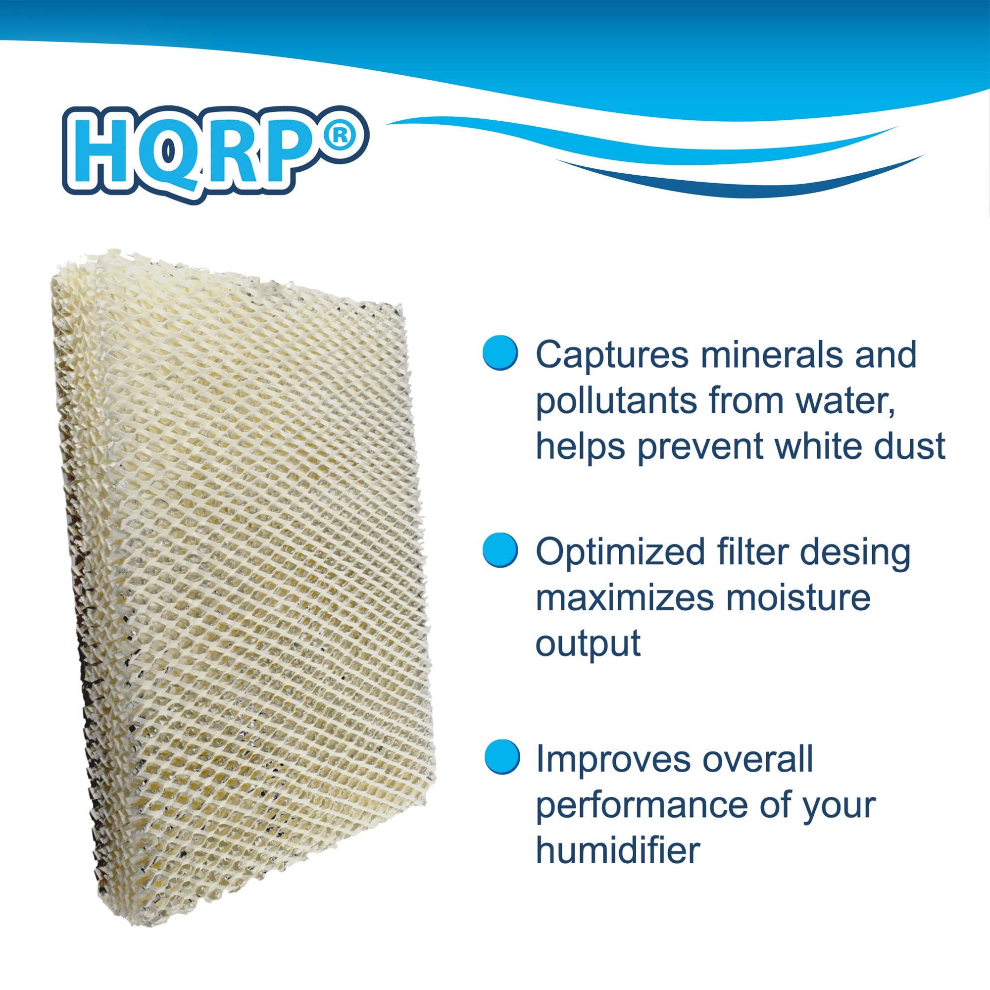 HQRP 2-Pack Water Filter Replacement for Bryant Carrier P110-4545 fits HUMCCWBP, HUMBBWBP, HUMCRWBP series, HUMCCWBP2417, HUMBBWBP2417, HUMCRWBP2417 Humidifiers