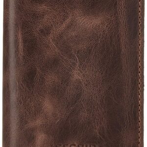 Secrid - Slim Wallet Genuine Vintage Leather RFID Safe Card Case for max 12 Cards (Chocolate) (Chocolate)