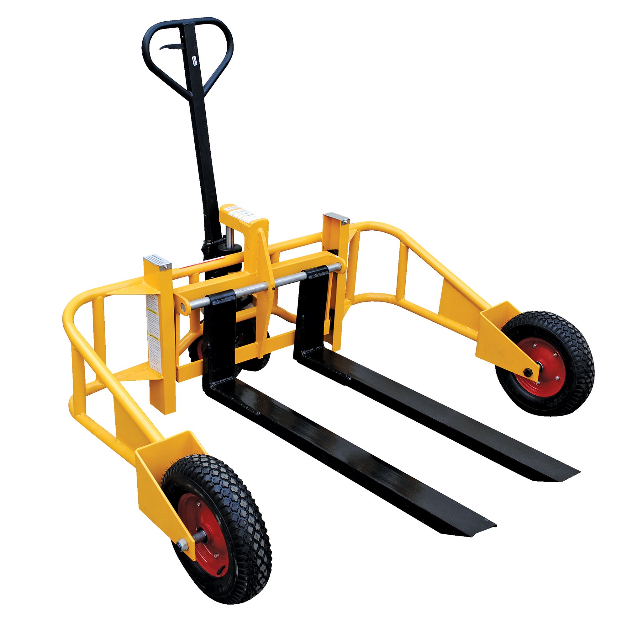 Vestil ALL-T-2-48 Steel All-Terrain Pallet Truck 48 in. Fork Length 2000 Lb. Capacity Yellow