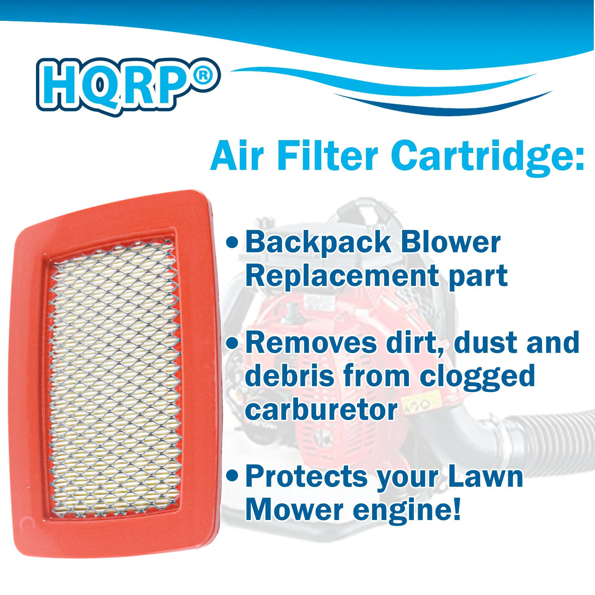 HQRP Filter Element with Pre-Filter Compatible with Husqvarna 170BF 170BT 180BF 180BT 370BFS 370BTS 380BFS 380BTS 570BFS 570BTS 580BFS 580BTS Backpack Blowers