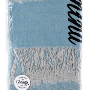 PASKMLNA Paisley Jacquard Pashmina Shawl Wrap Scarf Stole (Skyblue01890)