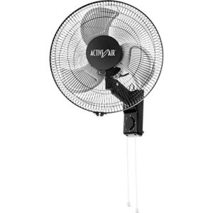 active air heavy duty wall mount fan, 16", black