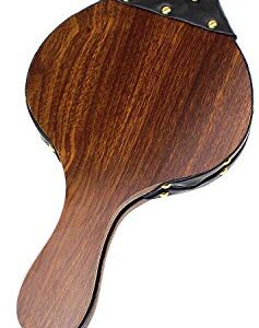 DYWISHKEY Wood Bellows, Fireplace Bellows 15.5 Inch x 7 Inch, Air Bellow Fireplace Blower Leather Bellows Fire Bellows for Fireplaces, BBQ and Camping, Bellow with Hanging Leather Strap (Brown)