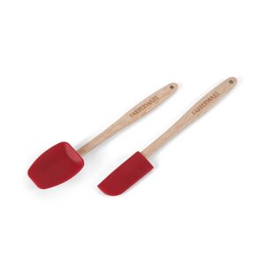 Farberware Strawberry Pro Mini Silicone Spatulas, Set of 2, Heat-Resistant Kitchen Tools