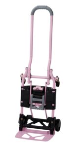 cosco shifter multi-position folding hand truck and cart, 300 lb. weight capacity, pink