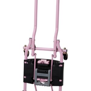 COSCO Shifter Multi-Position Folding Hand Truck and Cart, 300 lb. Weight Capacity, Pink