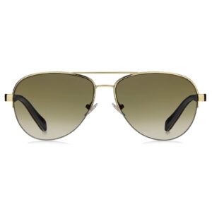 Fossil womens Fos3062s Sunglasses, Gold Black, 57 mm US